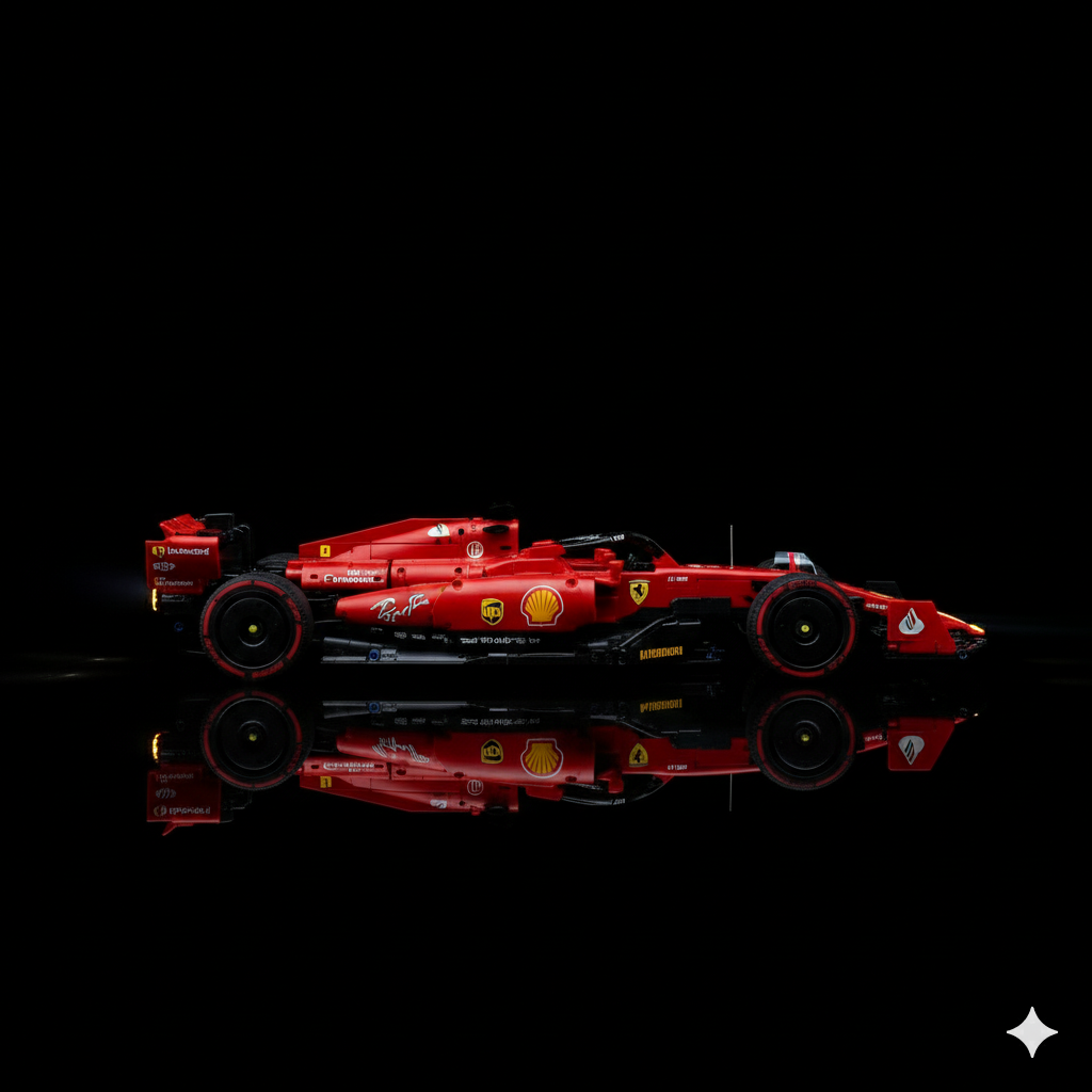 Ferrari F1 SF24 + Quadro de Acrílico (1361 peças LEGO®)