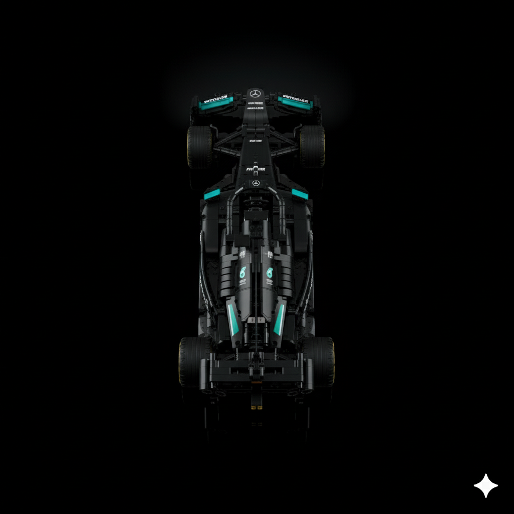 Mercedes-AMG F1 W14 + Quadro de Acrílico ( 1642 peças LEGO® )