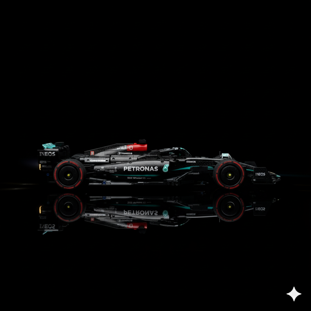 Mercedes-AMG F1 W14 + Quadro de Acrílico ( 1642 peças LEGO® )