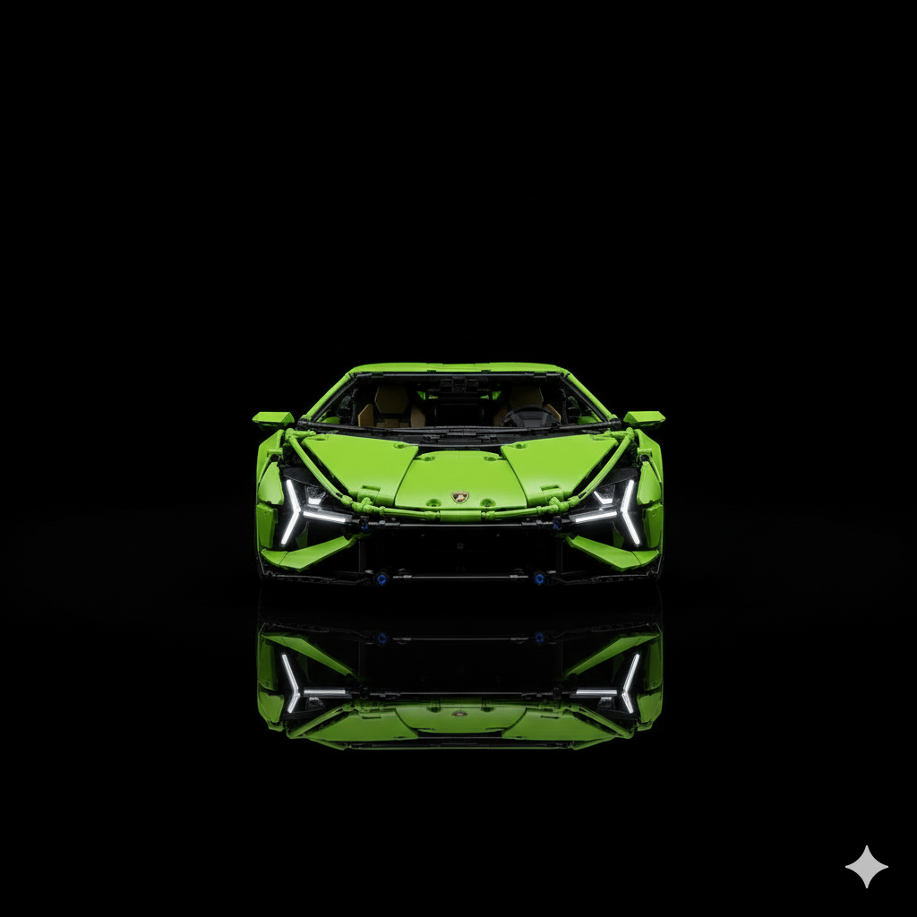 Lamborghini Sián + Quadro de Acrílico (3599 peças LEGO®)