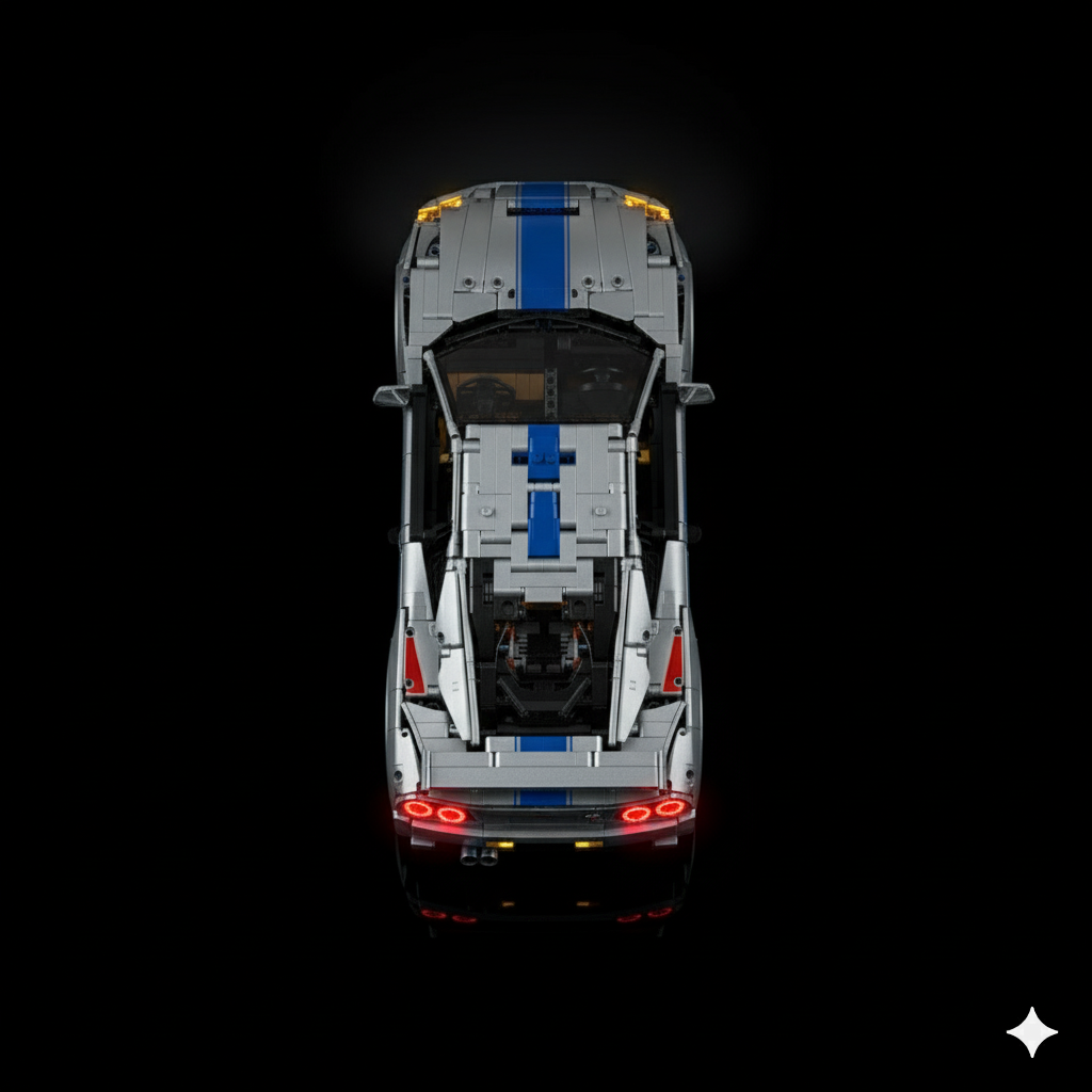 Nissan Skyline GT-R (R34) + Quadro de Acrílico ( 1580 peças LEGO® )