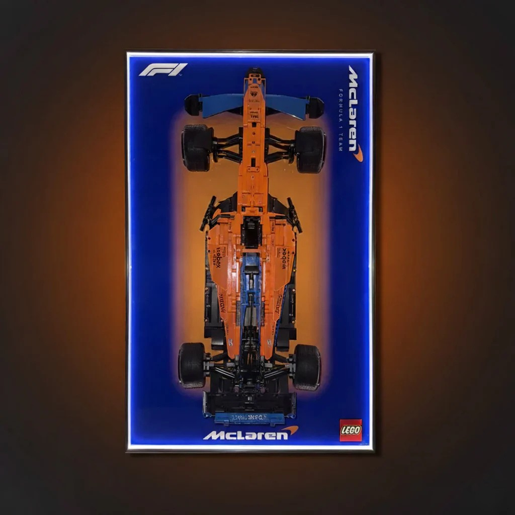 McLaren F1 + Quadro de Acrílico (1432 peças LEGO®)