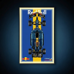 Red Bull RB20 F1 +  Quadro de Acrílico ( 1639 pecas LEGO® )