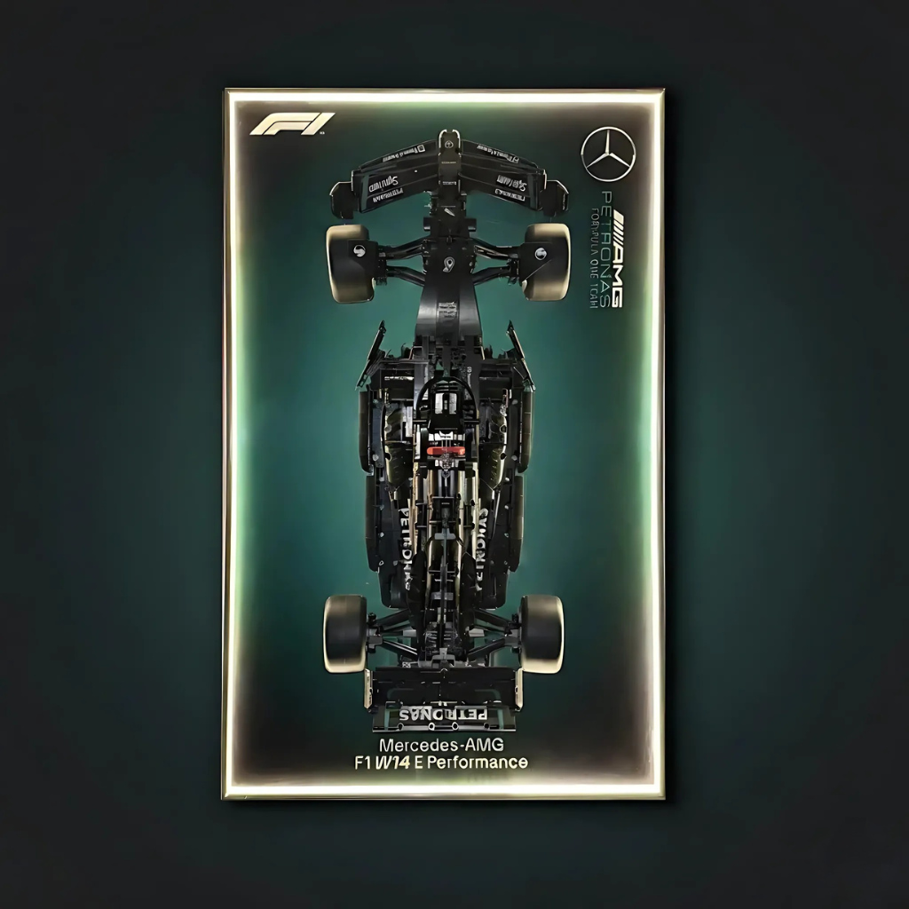 Mercedes-AMG F1 W14 + Quadro de Acrílico ( 1642 peças LEGO® )