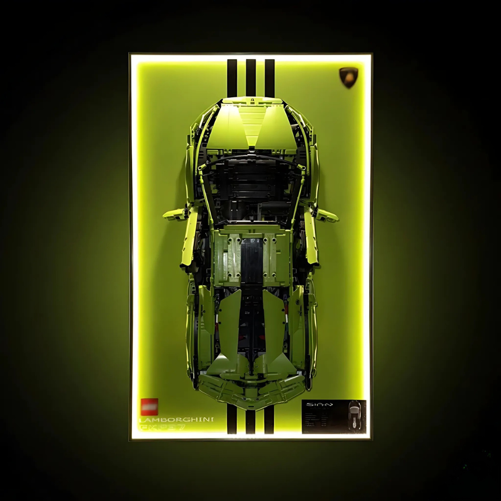 Lamborghini Sián + Quadro de Acrílico (3599 peças  LEGO®)