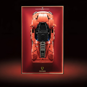 Ferrari Daytona SP3 Vermelha + Quadro de Acrílico (3778 peças  LEGO®)