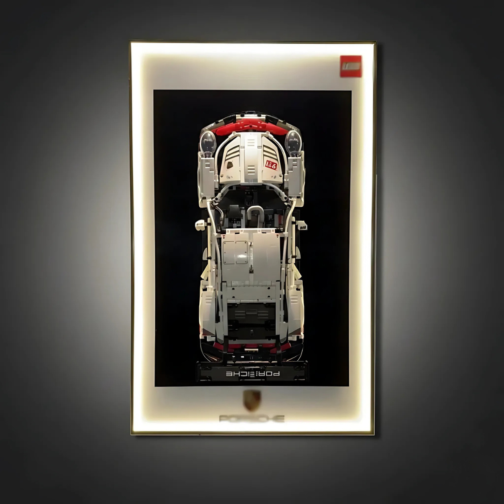 Porsche 911 RSR + Quadro de Acrílico (1580 peças LEGO®)