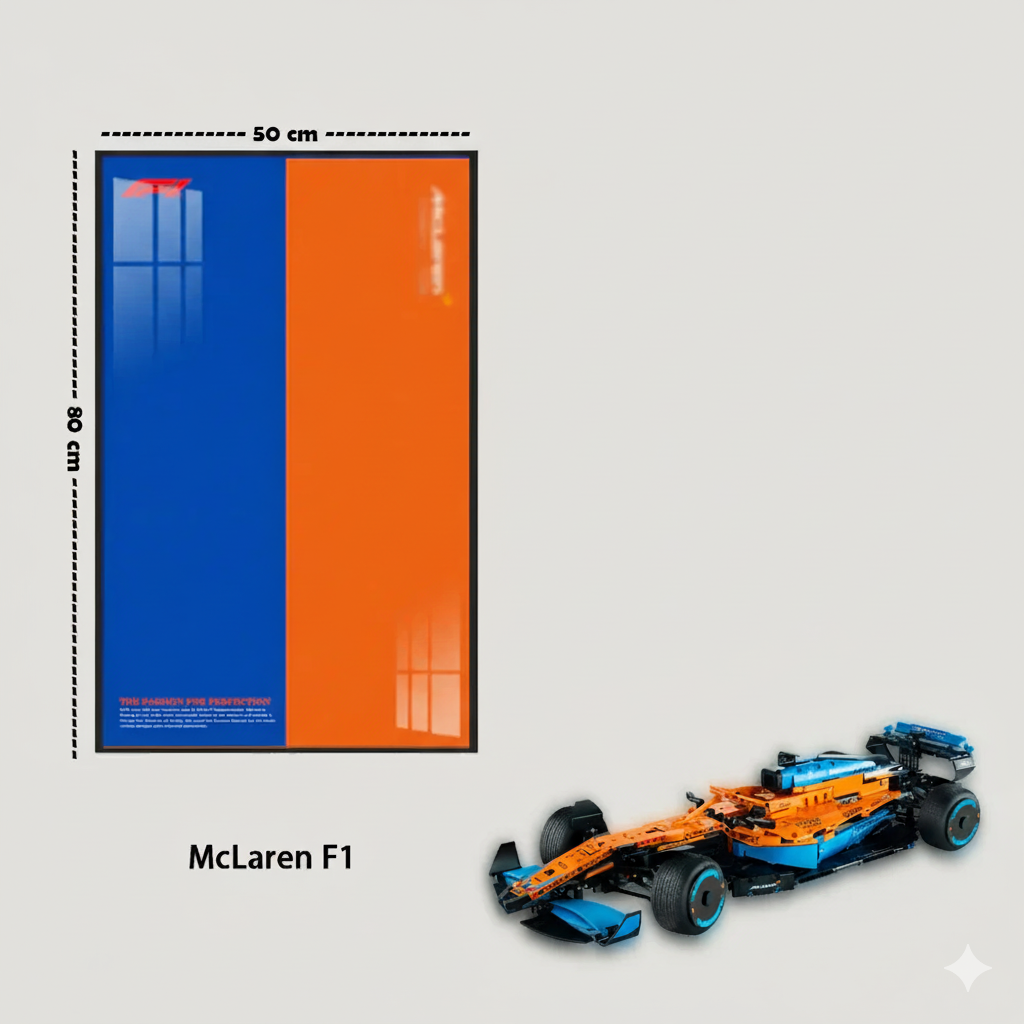 McLaren F1 + Quadro de Acrílico (1432 peças LEGO®)