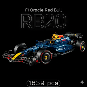 Red Bull RB20 F1 +  Quadro de Acrílico ( 1639 pecas LEGO® )