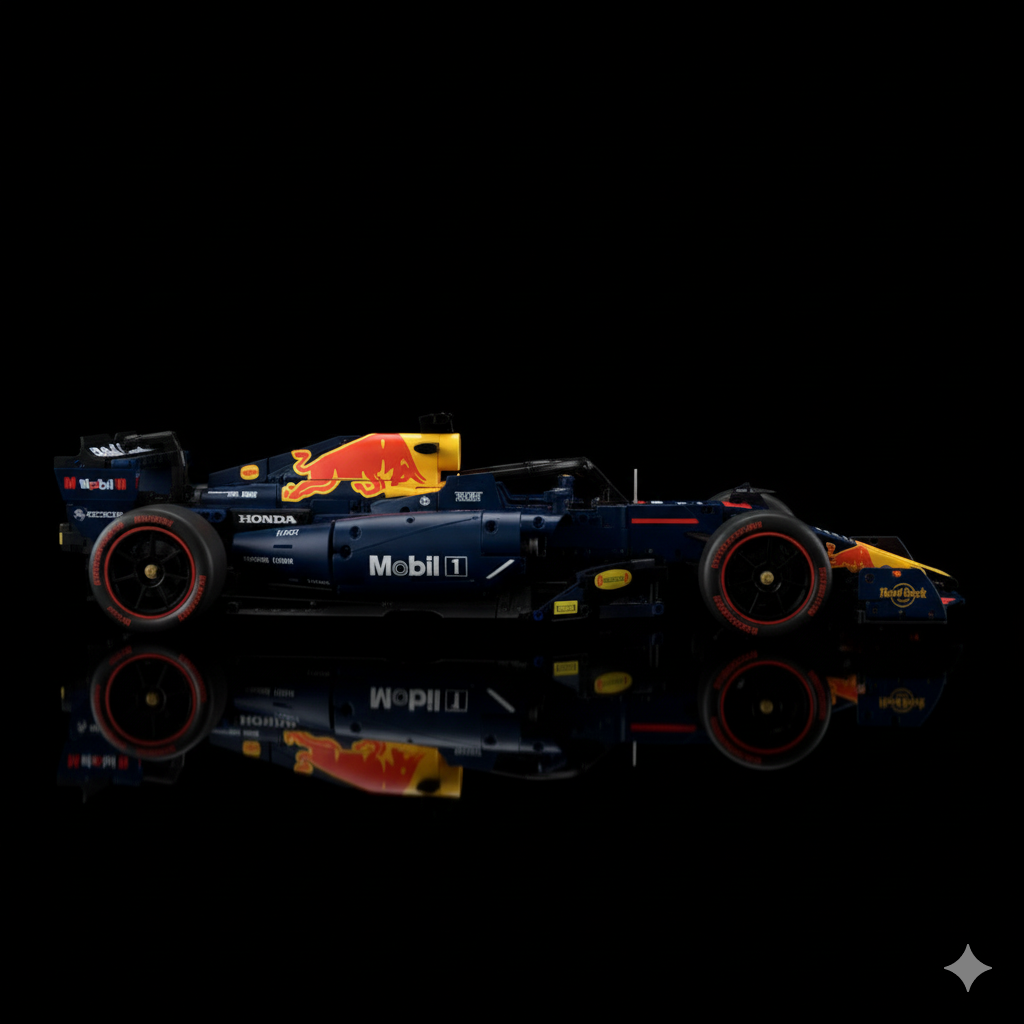 Red Bull RB20 F1 +  Quadro de Acrílico ( 1639 pecas LEGO® )