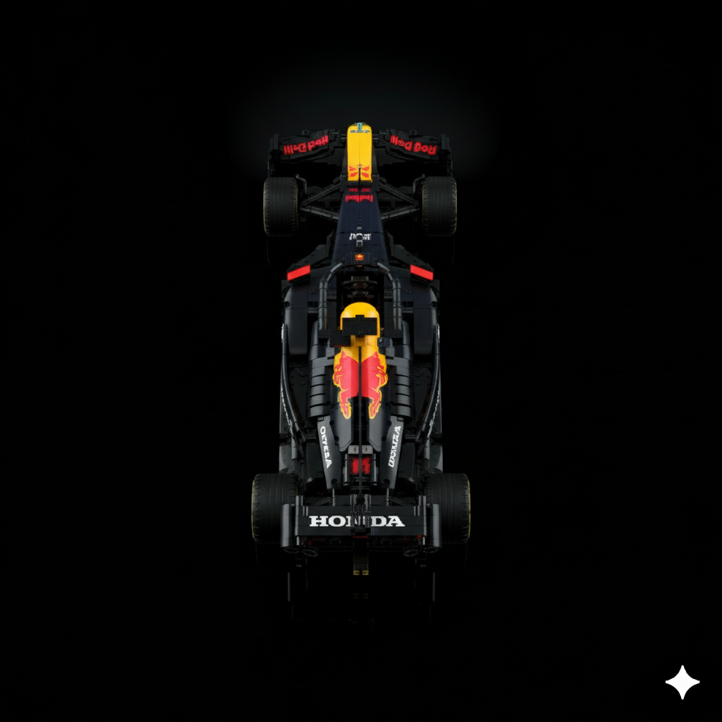 Red Bull RB20 F1 +  Quadro de Acrílico ( 1639 pecas LEGO® )