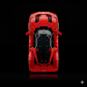 Ferrari Daytona SP3 Vermelha + Quadro de Acrílico (3778 peças  LEGO®)