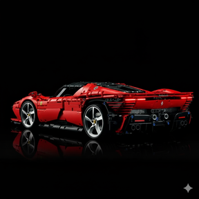 Ferrari Daytona SP3 Vermelha + Quadro de Acrílico (3778 peças  LEGO®)