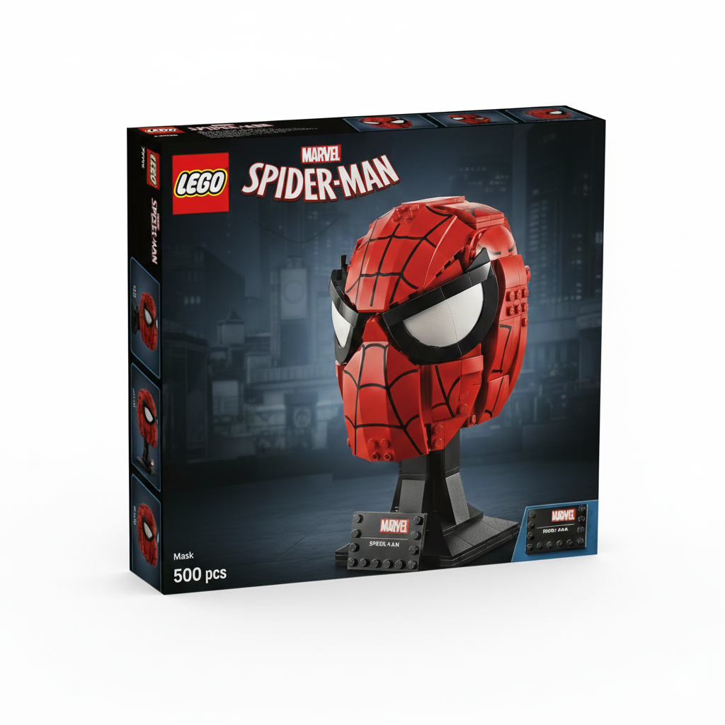 Máscara do Homem-Aranha (500 peças  LEGO®)