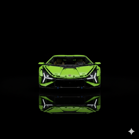 Lamborghini Sián + Quadro de Acrílico (3599 peças  LEGO®)