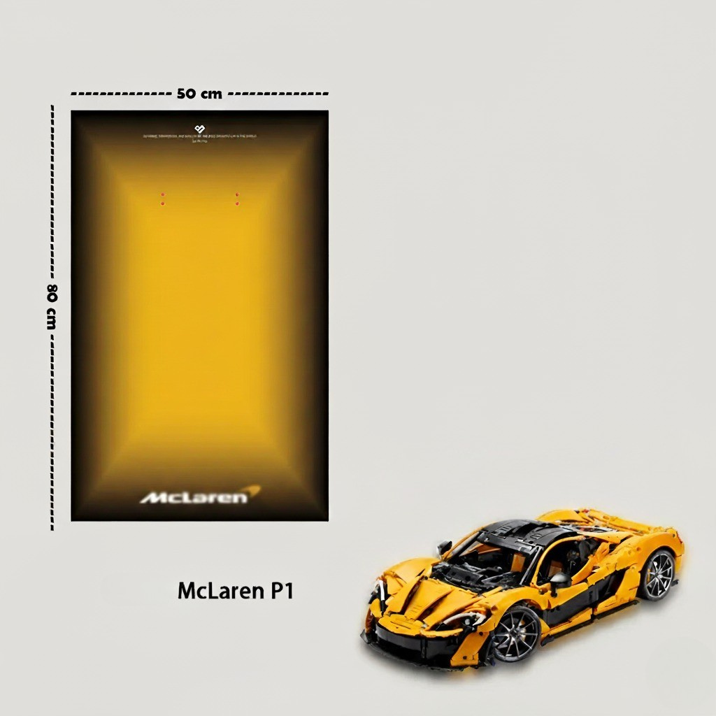 McLaren P1 + Quadro de Acrílico (3893 peças  LEGO®)