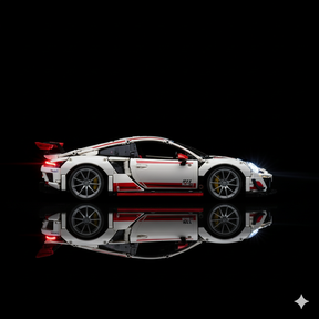 Porsche 911 RSR + Quadro de Acrílico (1580 peças LEGO®)