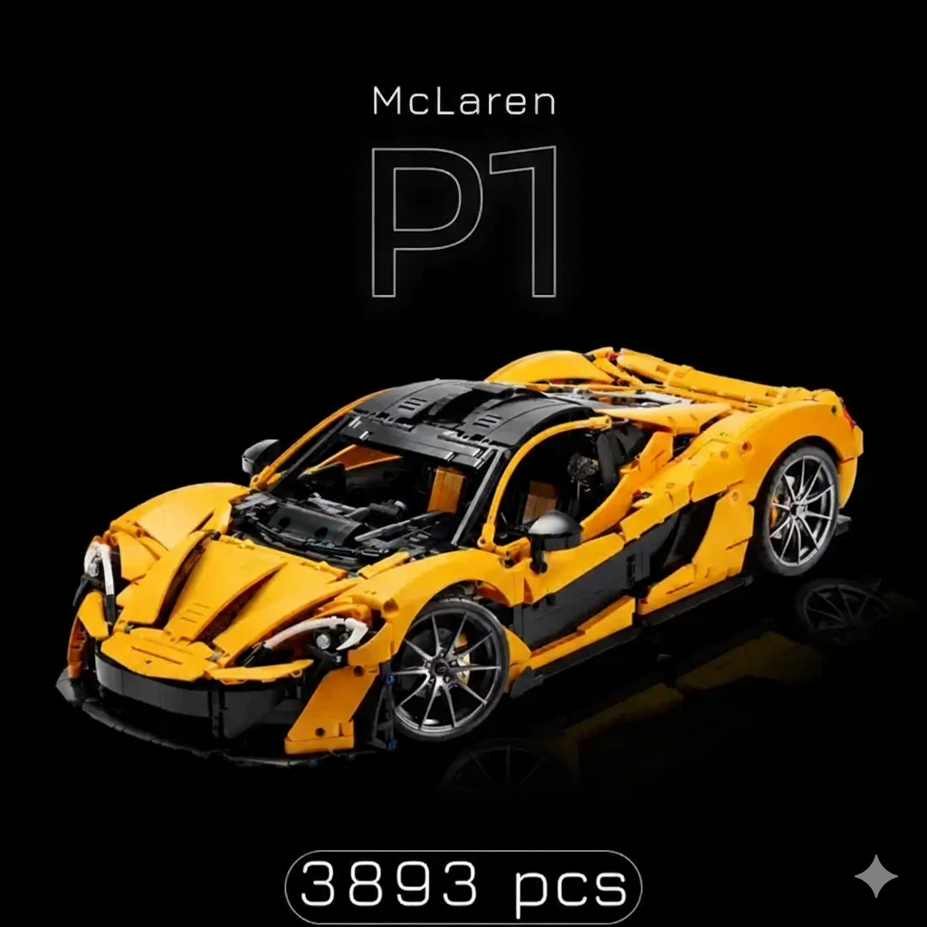 McLaren P1 + Quadro de Acrílico (3893 peças  LEGO®)