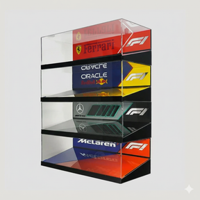 Combo Vitrine de 4 Andares + 4 Carros LEGO® F1